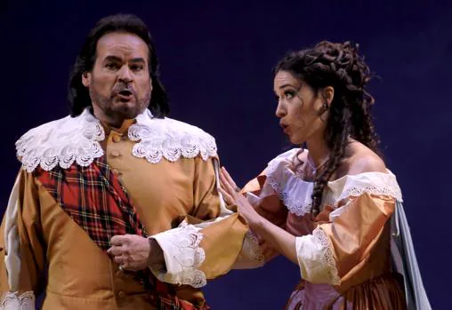 Leonor Bonilla junto a José Bros en «Lucia de Lammermoor»