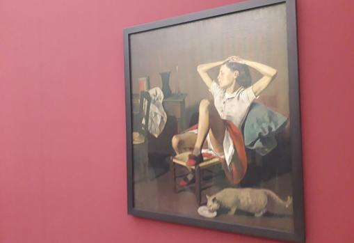 El polémico cuadro «Thérèse soñando» (1938), de Balthus, cuelga en la Fundación Beyeler de Basilea