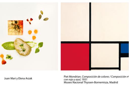 Juan Mari y Elena Arzak: «Composición de colores, 1931», de Mondrian