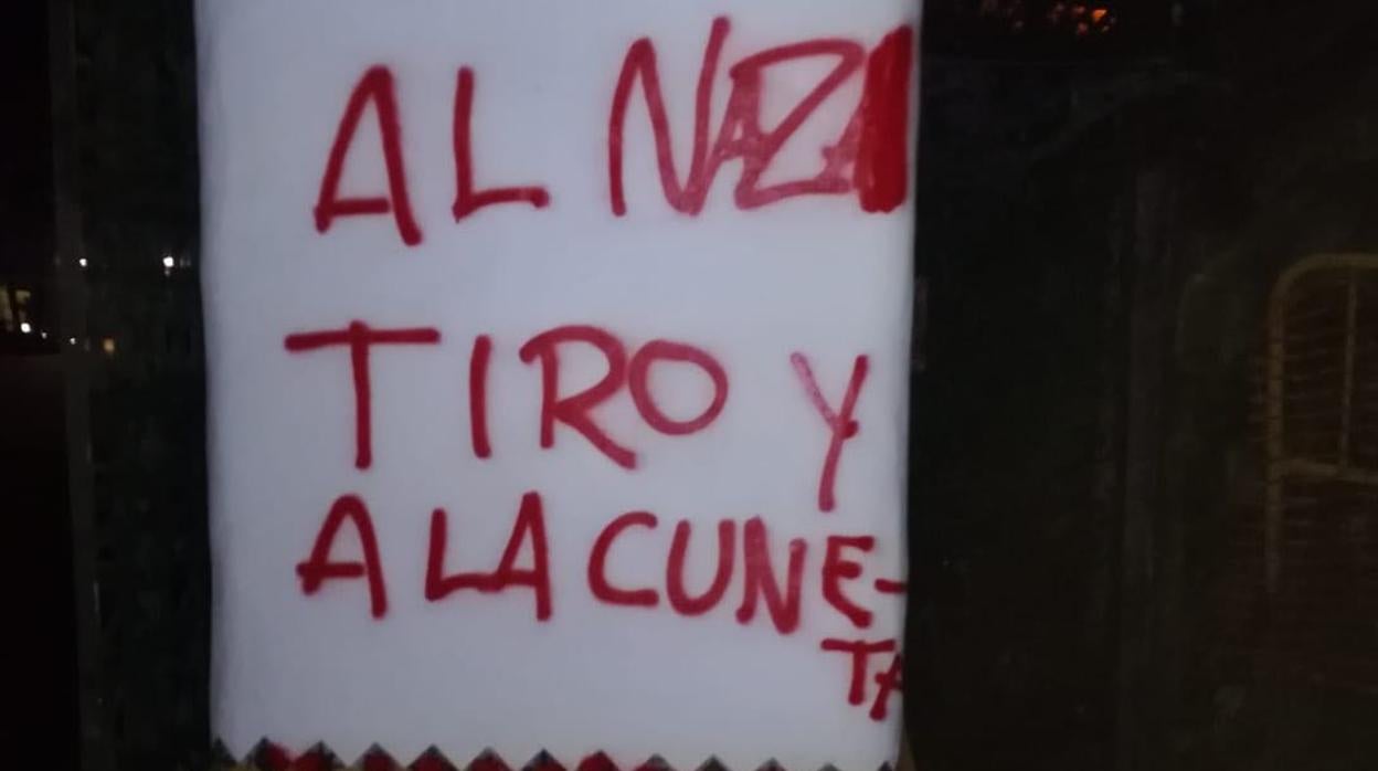 Pintadas en la finca de Morante por su apoyo a Vox: «Al nazi, tiro y cuneta»