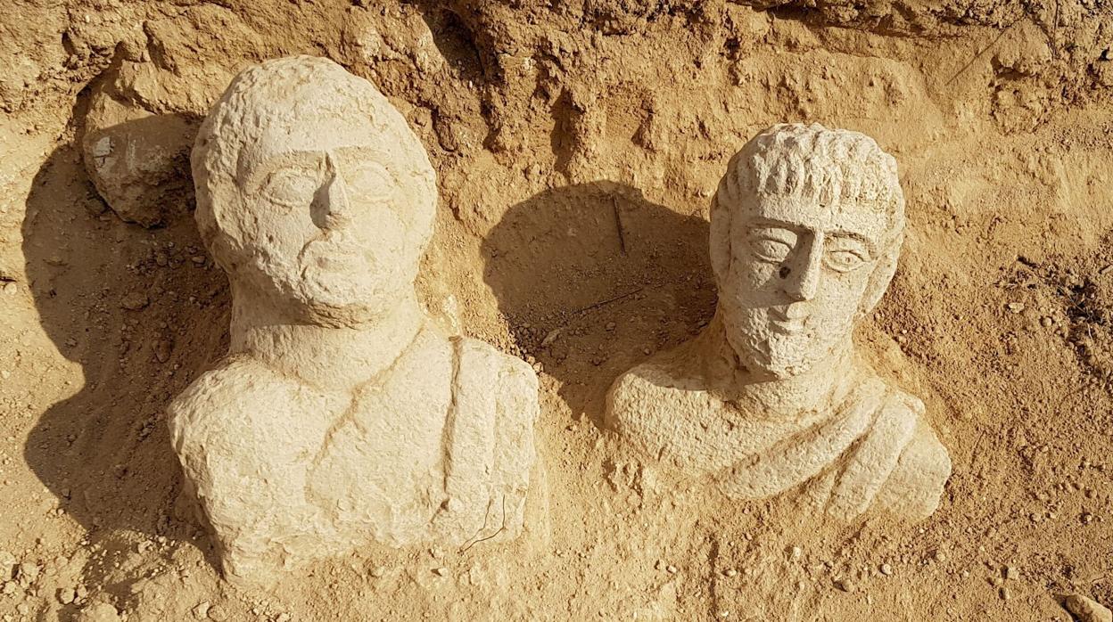 Los bustos funerarios romanos hallados en Beit Shean