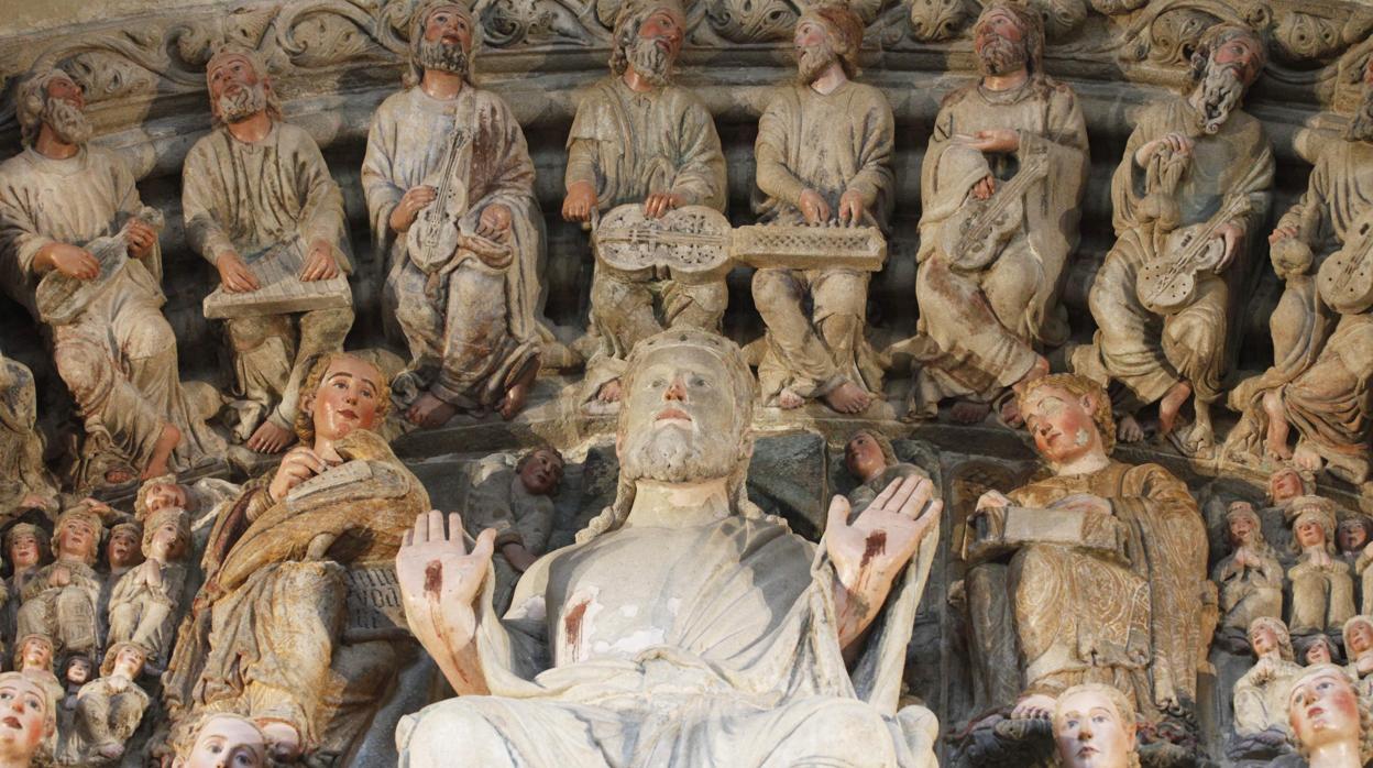 Figuras del Pórtico de la Gloria, tras su restauración