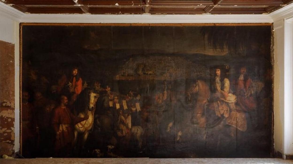La investigación sobre el cuadro ha determinado que se trata de un óleo sobre lienzo pintado en 1674