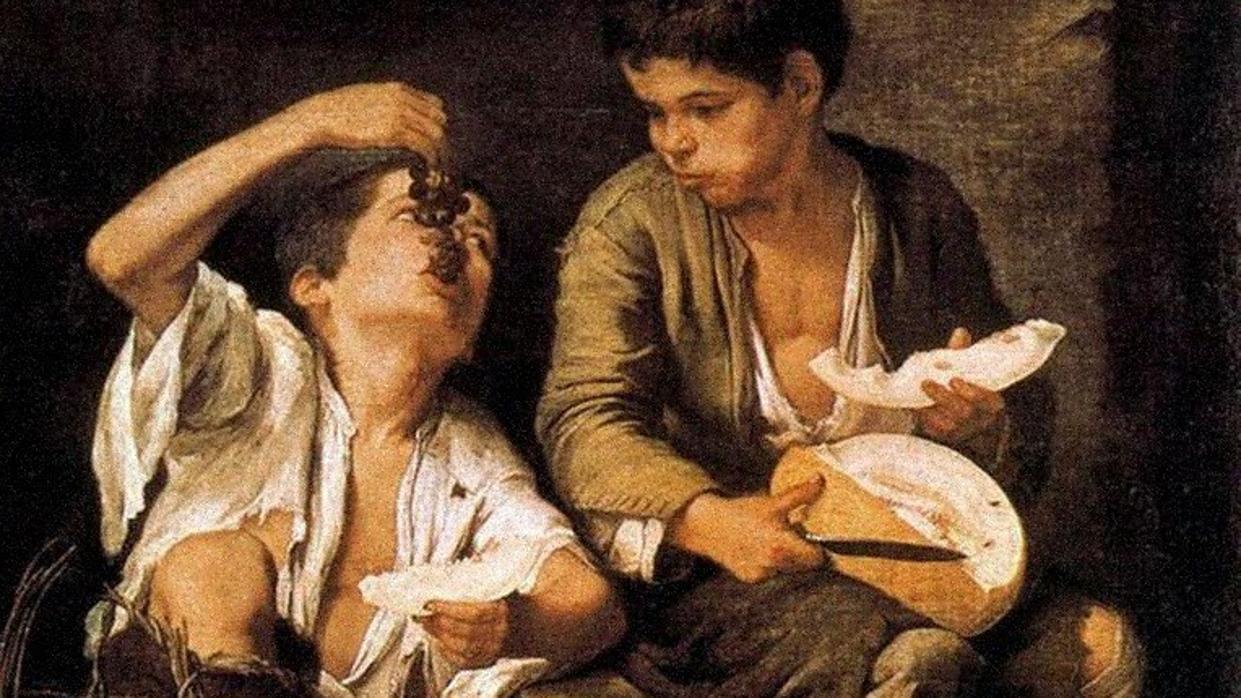 «Niños comiendo uvas y melón», una imagen de la Sevilla que conoció Murillo