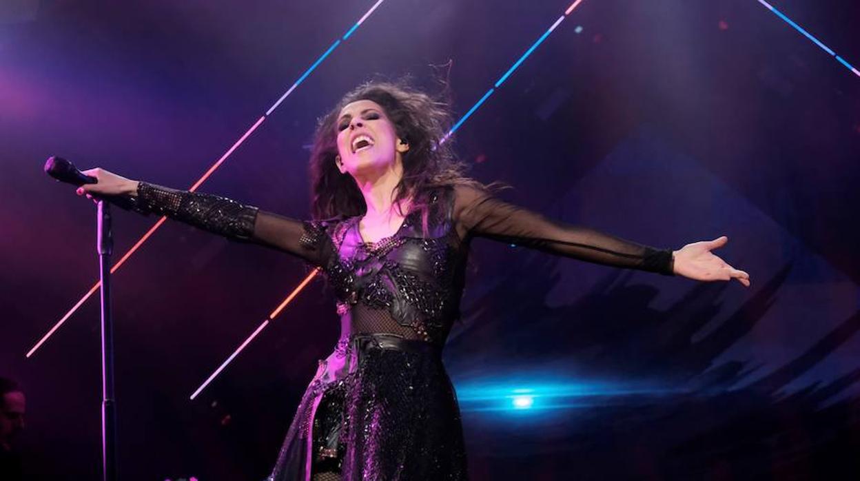 Malú, durante su concierto en Logroño el pasado 4 de enero