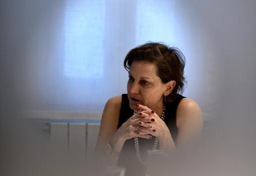 Anne Applebaum durante la entrevista celebrada en Madrid