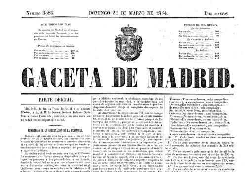 Decreto de creación de la Guardia Civil