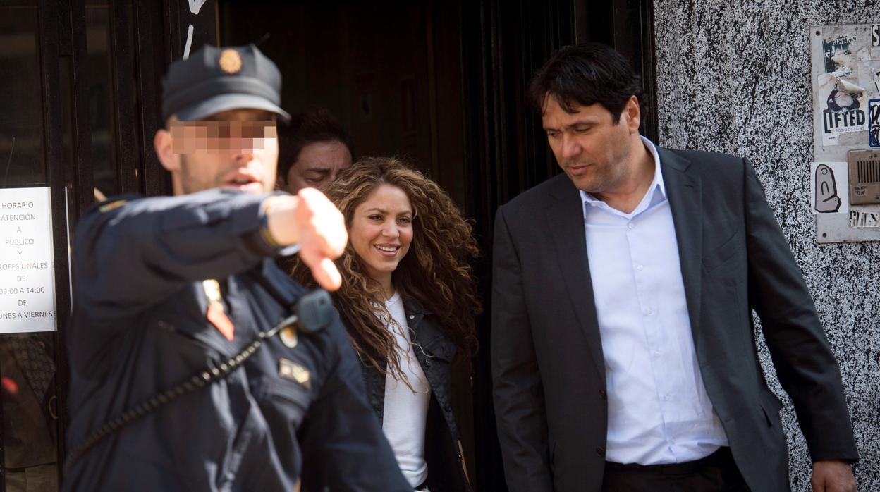 Shakira en el juzgado madrileño