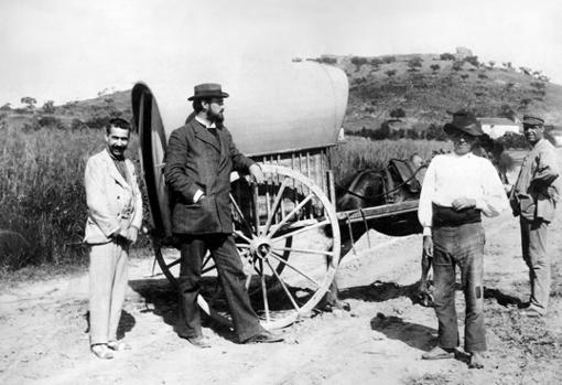 Archer M. Huntington siguiendo la ruta del Cid, de Burgos a Valencia, en 1892