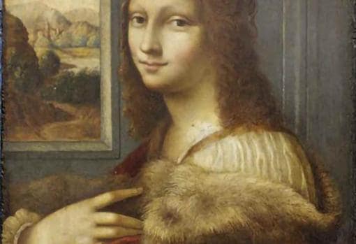 «Dama con estola», obra que algunos especialistas atribuyen a Leonardo