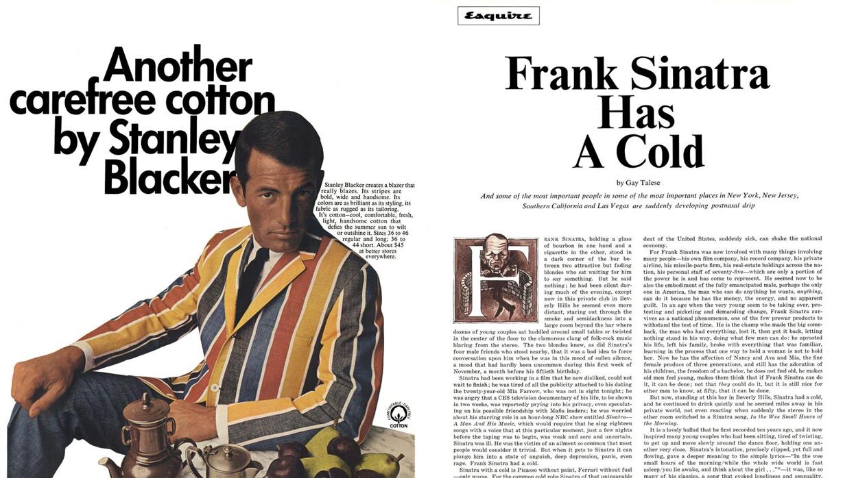 Primera página del perfil «Frank Sinatra Has a Cold», publicado en abril de 1966