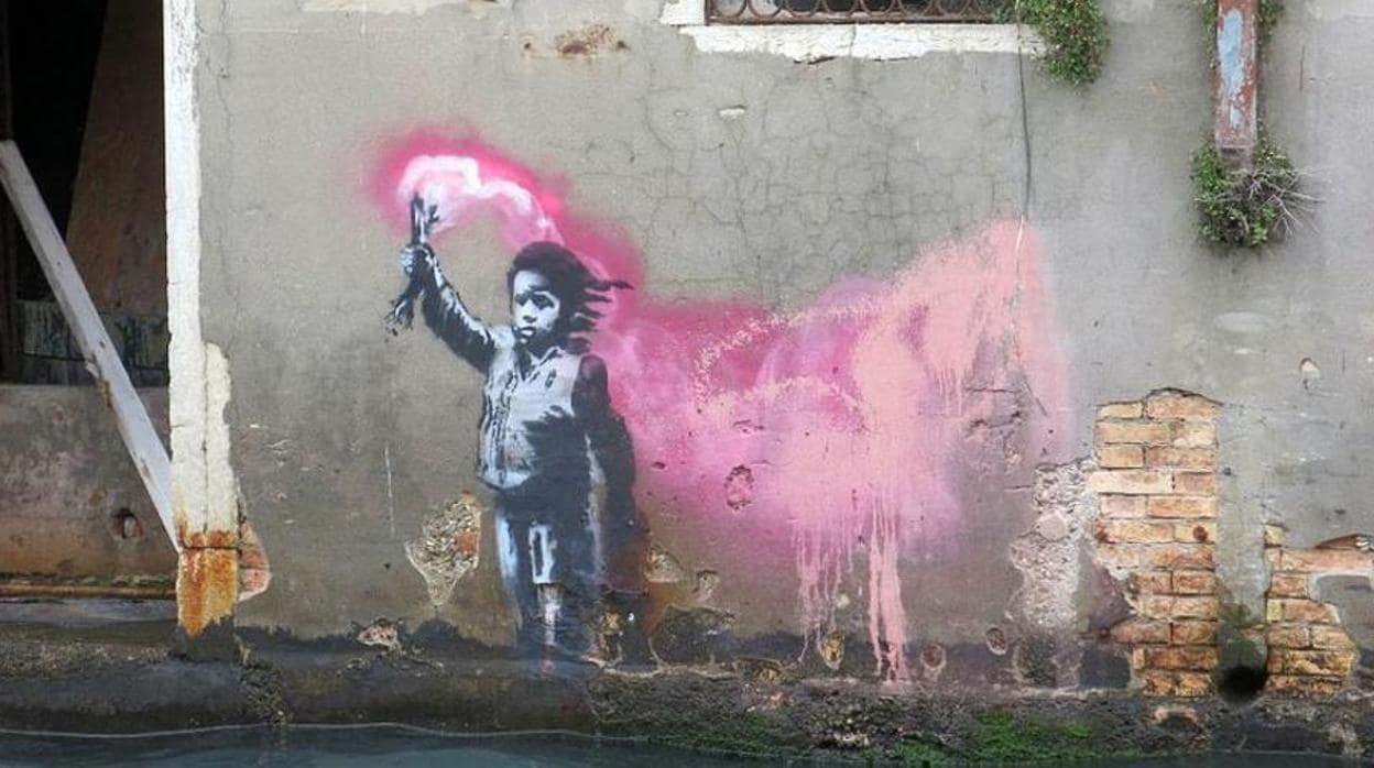 El supuesto Banksy aparecido en Venecia