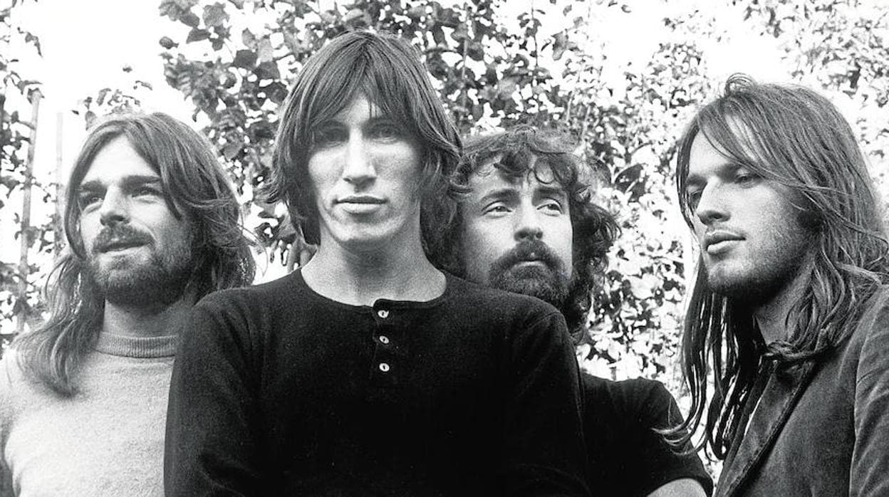 De izquierda a derecha, Richard Wright, Roger Waters, Nick Mason y David Gilmour