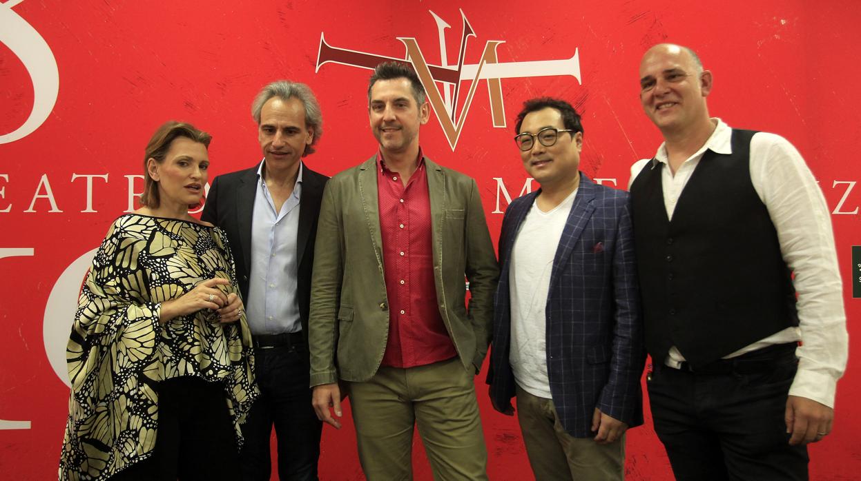 Arteta, Halffter, Romero, Kim y Rodríguez, ayer en el teatro