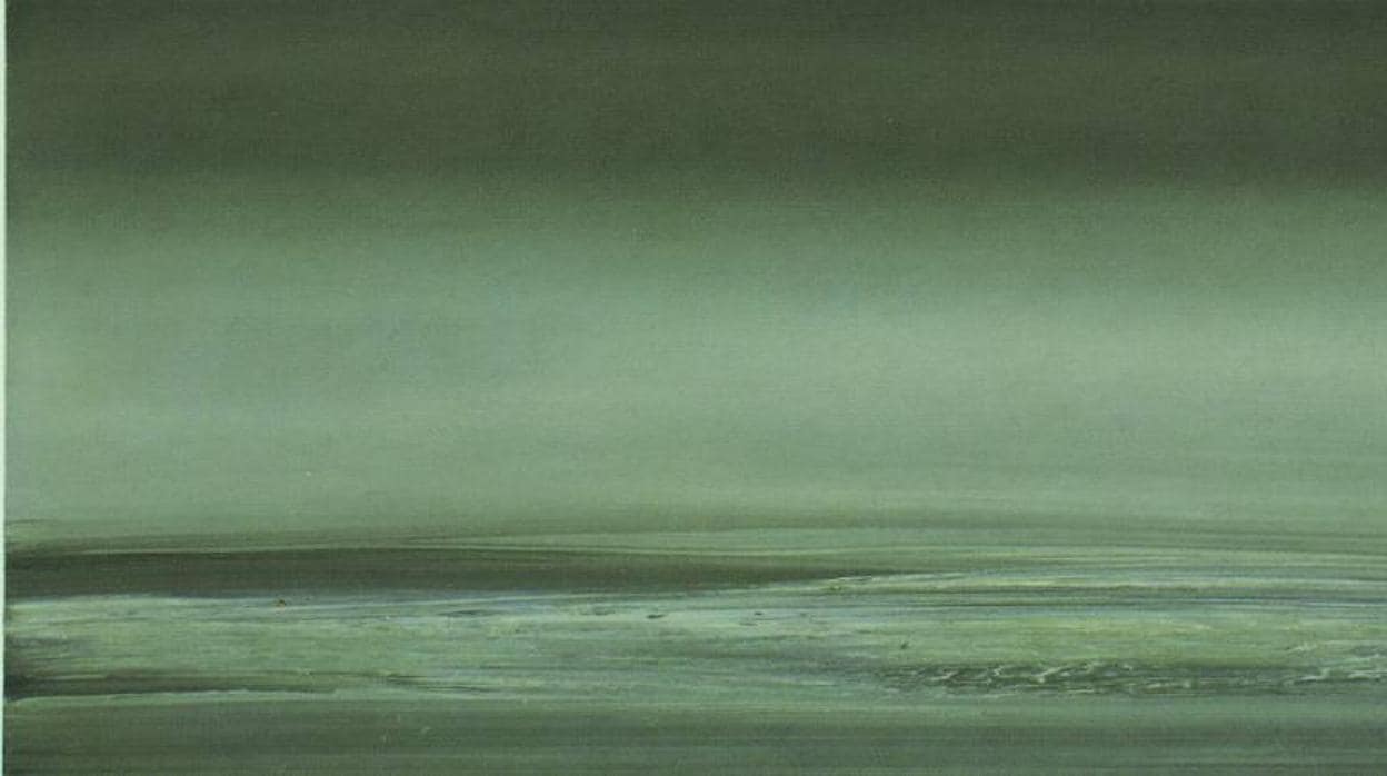 «Marina (verde-grisaceo, nublado)», óleo pintado por Richter en 1969