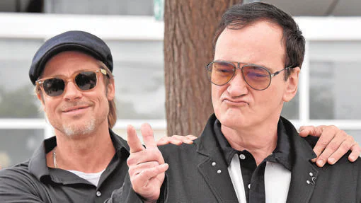 Tarantino con Brad Pitt en Cannes