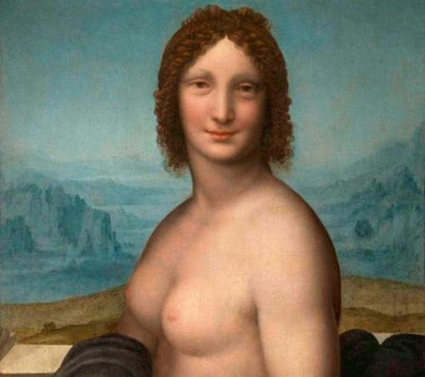 La Gioconda, al desnudo en Chantilly