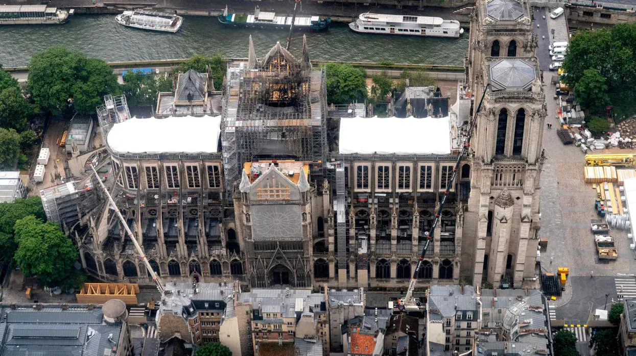 Estado actual de la catedral de Notre Dame, en París