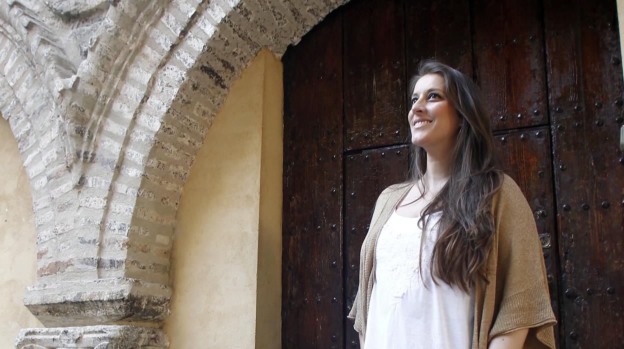 Argentina en una de las puertas del Patio de los Naranjos del Salvador