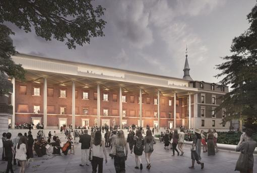 Norman Foster presentó hace unos días en la Royal Academy de Londres el proyecto que ha hecho, con Carlos Rubio, para el Salón de Reinos, última ampliación del Prado