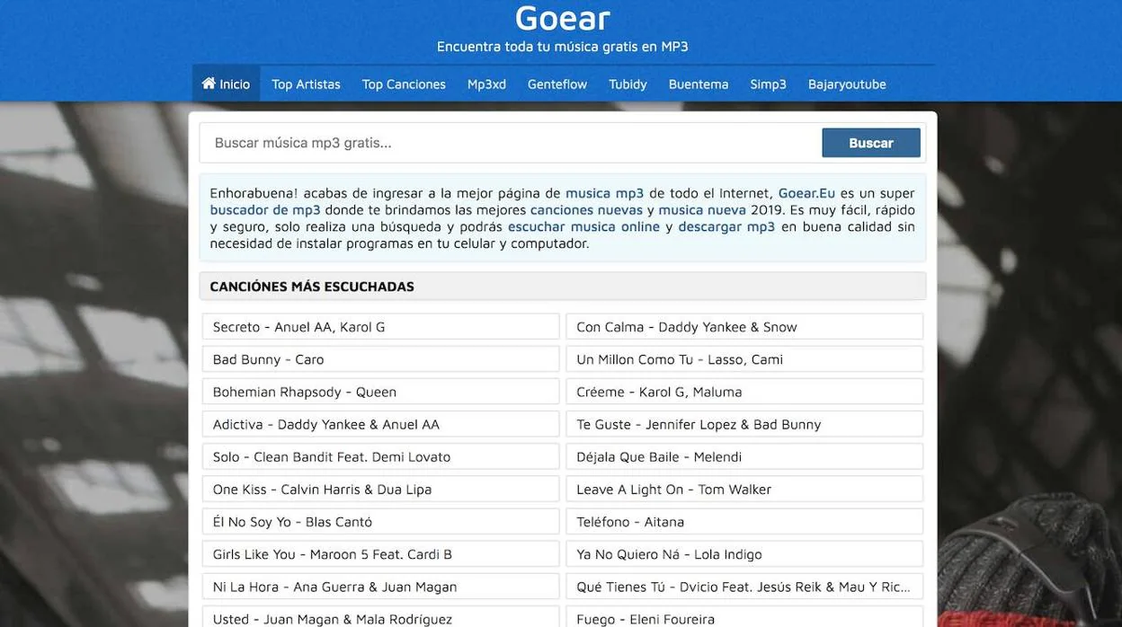 El Supremo avala el bloqueo de Goear, la primera web de música cerrada por vía administrativa
