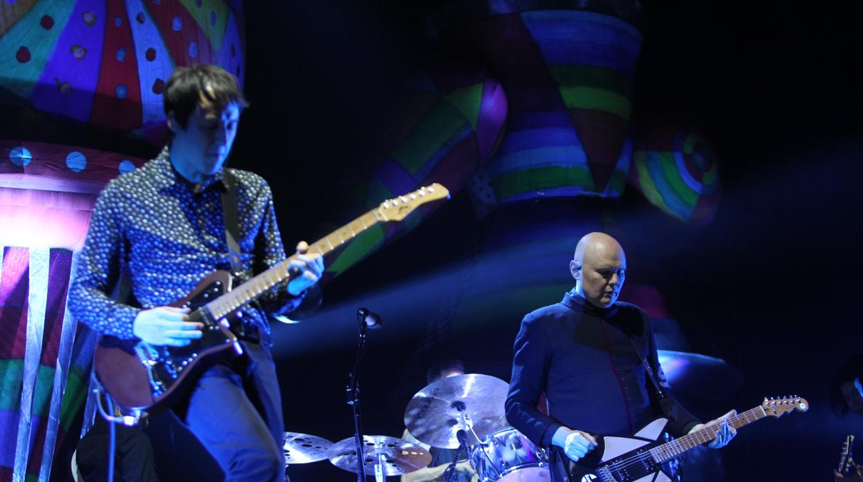 The Smashing Pumpkins, con Billy Corgan a la derecha, durante su actuación en el Mad Cool