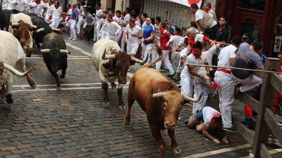 San Fermín 2019: Vídeo del encierro de Sanfermines del domingo 14 de julio