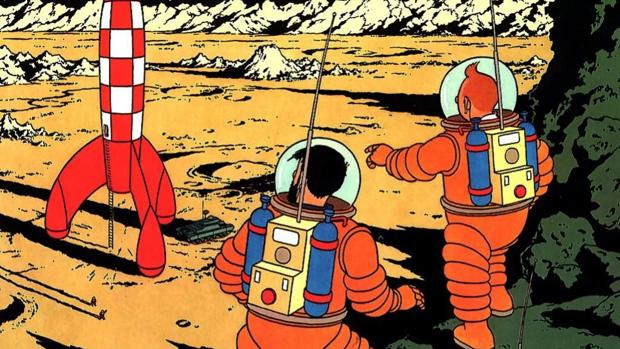 Del cohete de Tintín al módulo lunar de Snoopy: los personajes de cómic que han estado en órbita