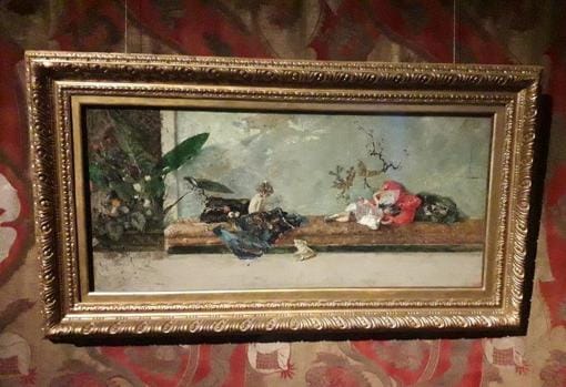 «Los hijos del pintor en el salón japonés», de Mariano Fortuny y Marsal, préstamo del Museo del Prado, cuelga en el Palazzo Fortuny