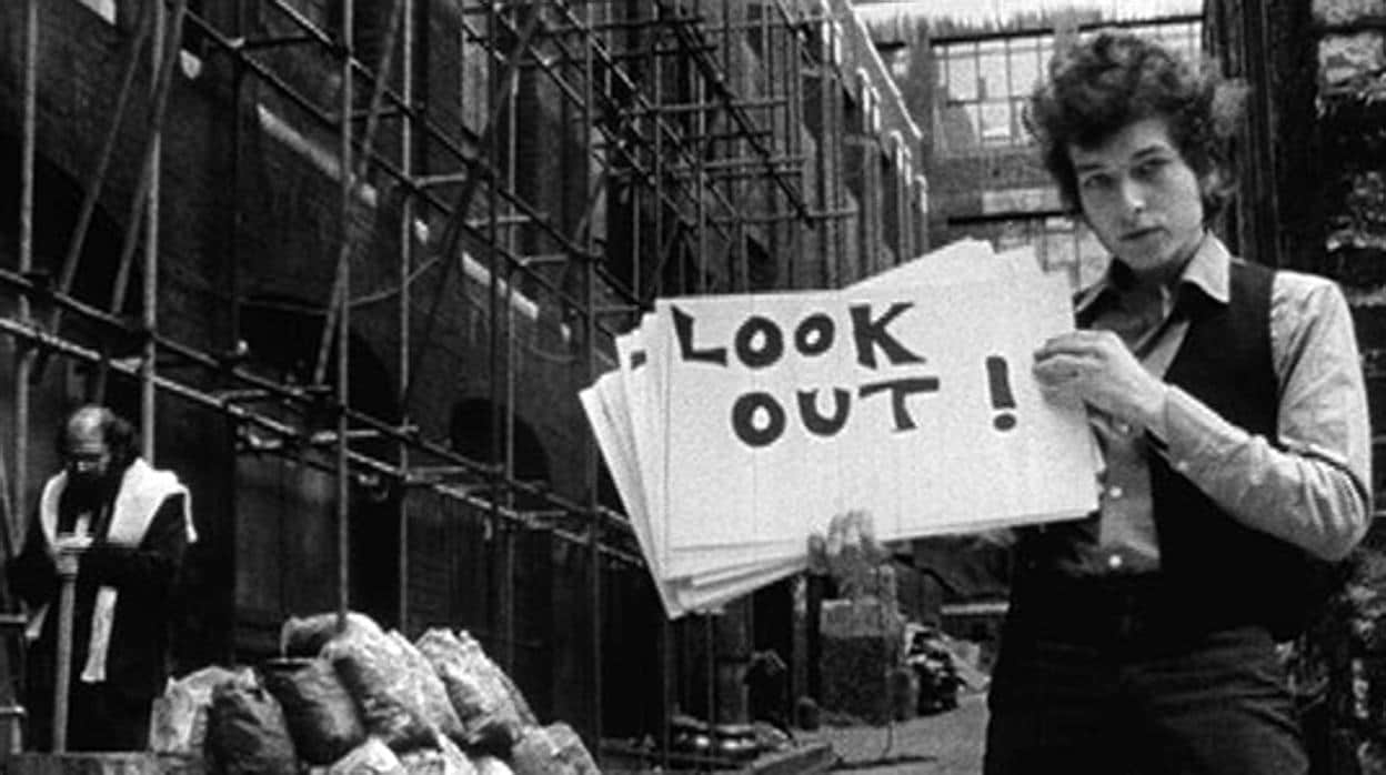 Captura del documental «Don't Look Back» de D. A. Pennebaker