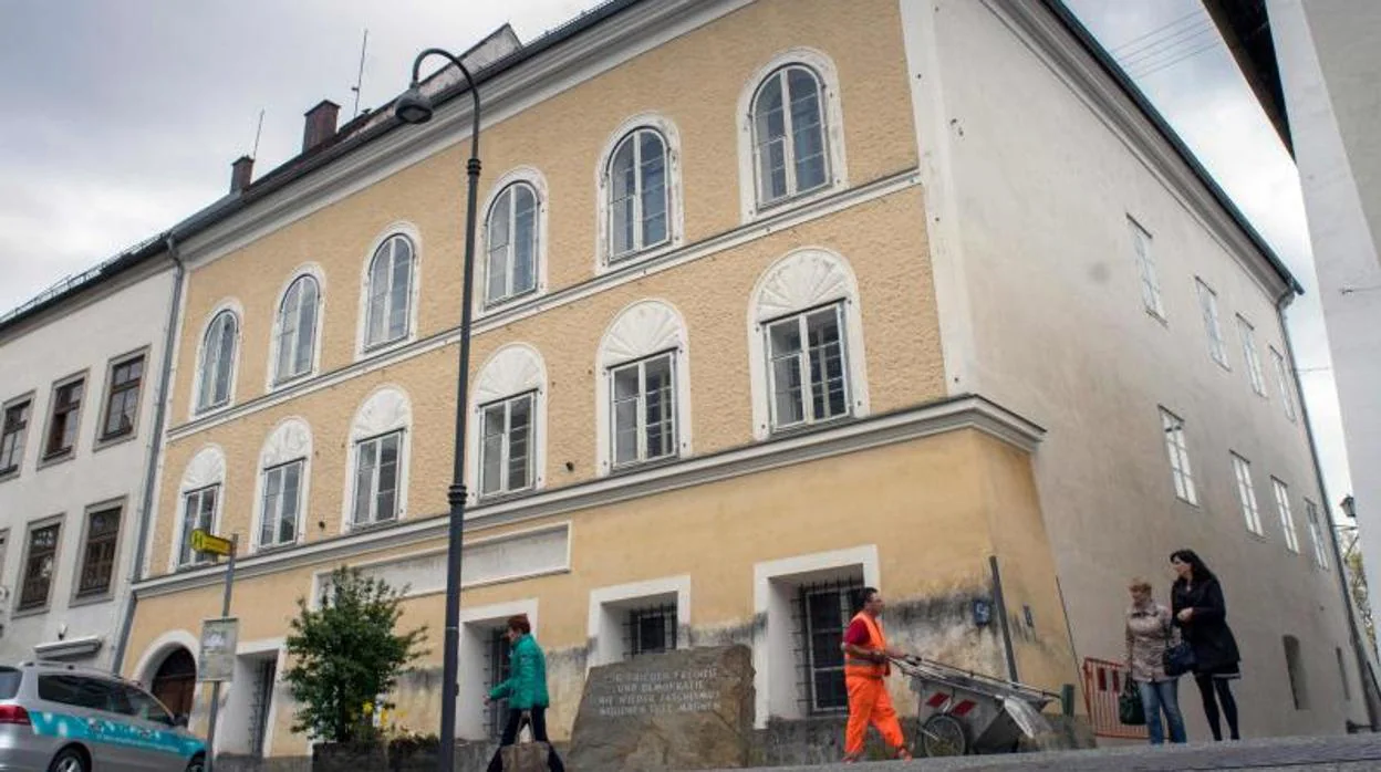 Fotografía tomada en 2015 de la fachada de la casa donde nació Hitler