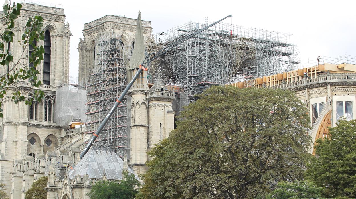 Situación actual de la catedral de Notre Dame, París (Francia)