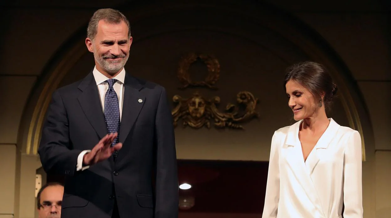 Don Felipe y Doña Letizia, en la inauguración de la temporada opéristica del Teatro Real