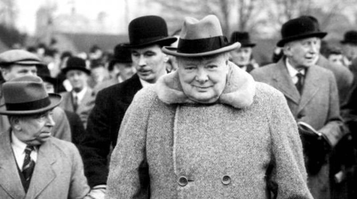 Winston Churchill, en Sandown Park