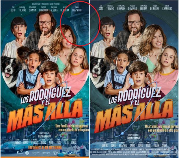 Plácido Domingo, borrado del cartel de la película «Los Rodríguez y el más allá»