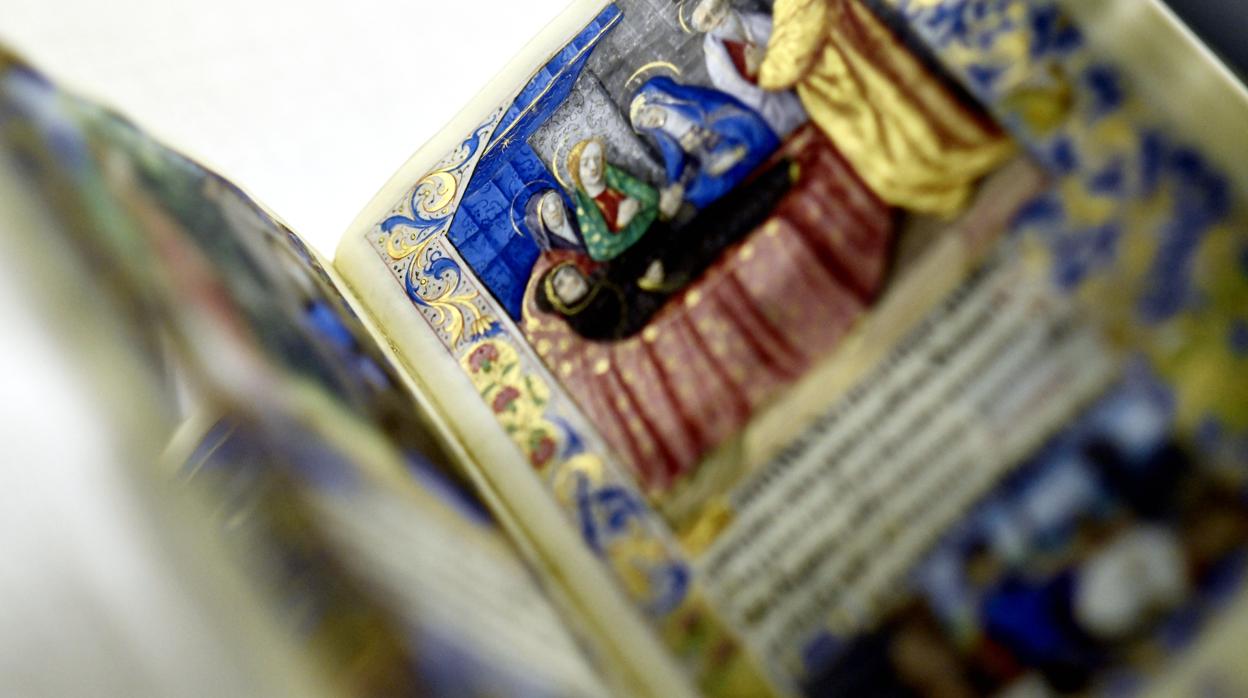 Una de las ilustraciones del libro de horas de Carlos V