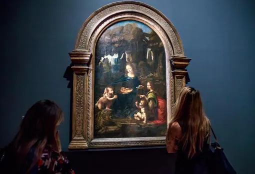 «La Virgen de las rocas», una de las cinco pinturas de Leonardo que atesora el Louvre