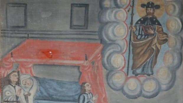 Descubren el primer exvoto pictórico de la Catedral de Santiago