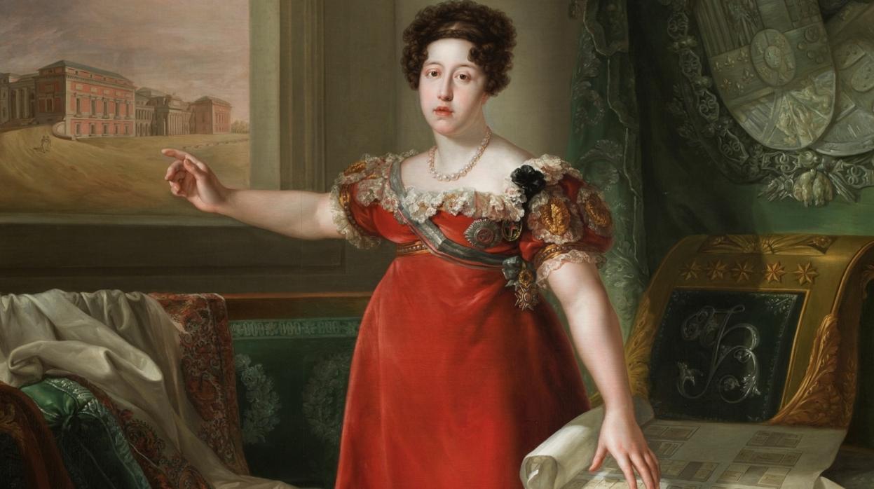 «María Isabel de Braganza como fundadora del Museo del Prado», de Bernardo López