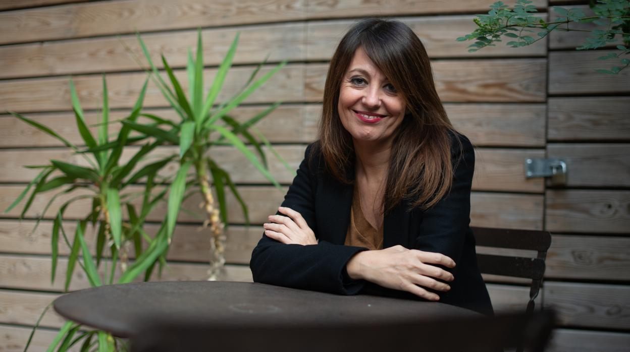 Pilar Romera, fotografiada en la librería Laie de Barcelona