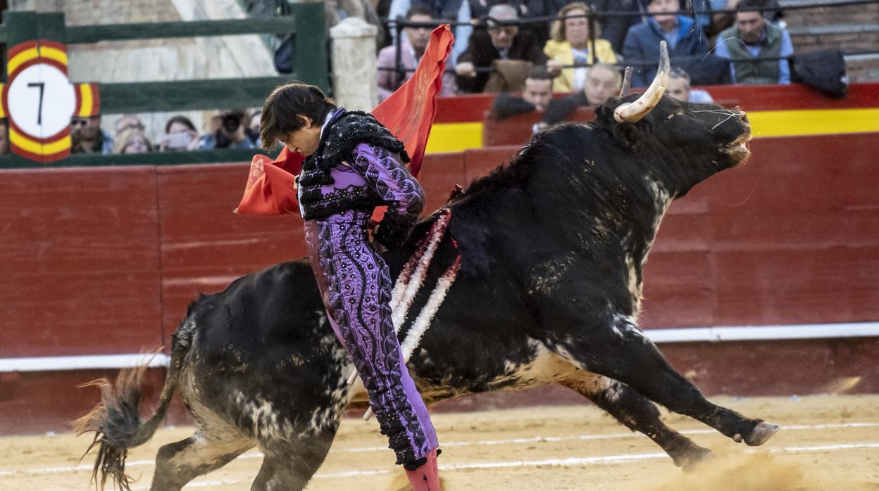 Roca Rey, en la plaza de toros de Valencia