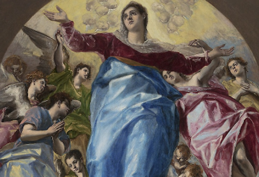 Detalle de «La Asunción de la Virgen», del Greco