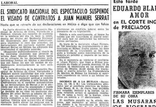 Recorte de Diario ABC de la época