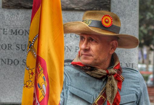 En el homenaje participaron recreacionistas con uniforme de época