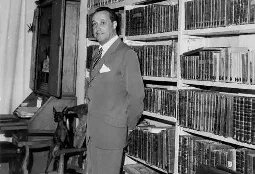 Manuel Halcón en una imagen tomada en 1950
