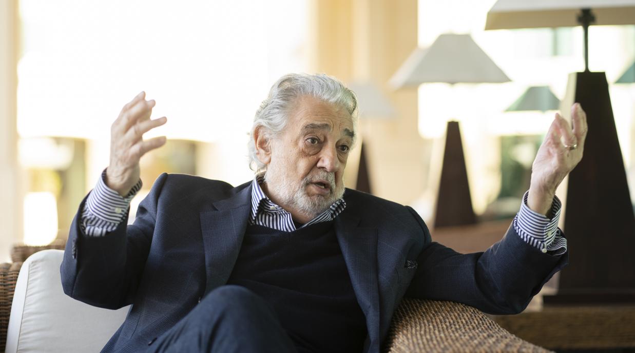 El tenor español Plácido Domingo