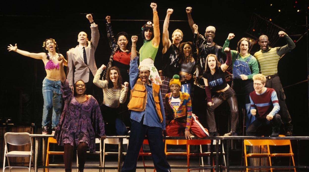 El reparto original del musical «Rent»