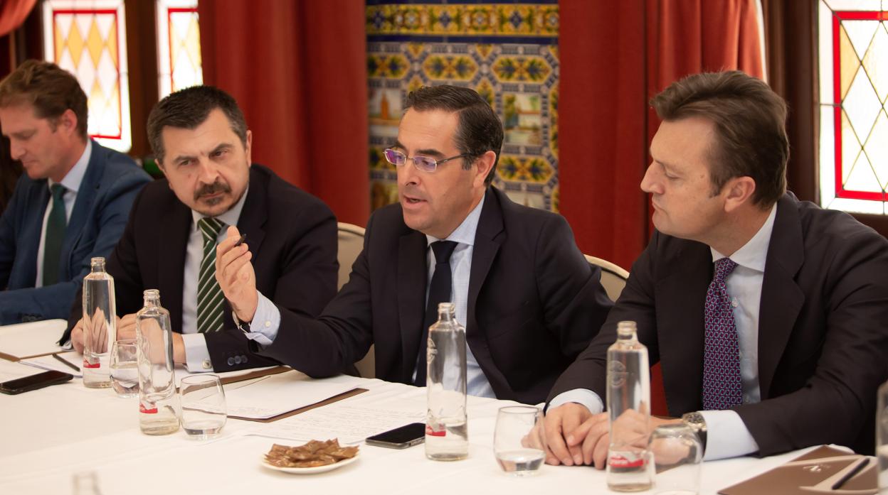 Toni Martín y Miguel Briones se reunieron hace ahora un año con representantes del sector taurino de toda Andalucía