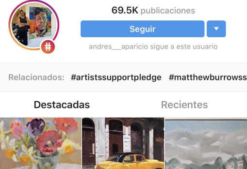 Obras del proyecto #artistsSupportPledge, de Mathew Burrows