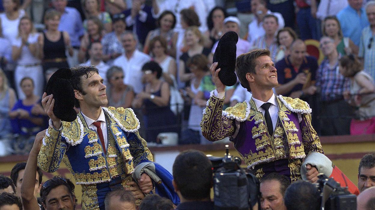 José Tomás y El Juli, a hombros en Badajoz